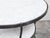 Metal Pair of Italian Midcentury Steel Side Tables with Marble Tops and Shelves For Sale - Image 7 of 11