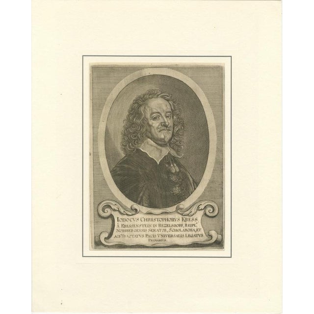 Matthäus Merian II, Peace of Westphalia Portrait, 1652, Engravings, Set of 4 For Sale - Image 4 of 9