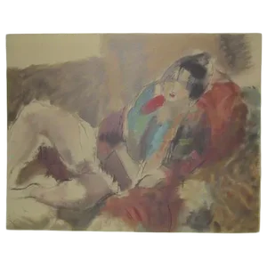 Jules Pascin Antique 'Marionette' Lithograph Print