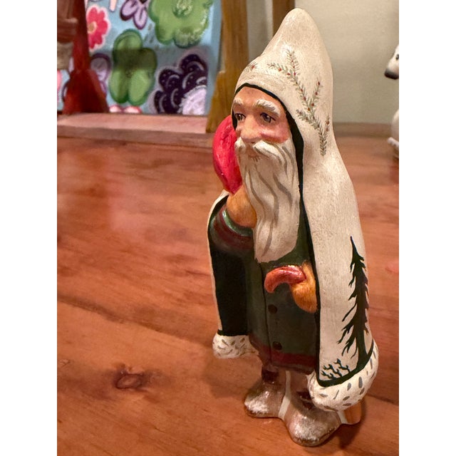 Valliancourt Folk Art Scherenschnitten Father Christmas 1994 For Sale - Image 4 of 6