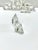 Transparent Vintage Square Glass Salt Cellars – Set of 12 For Sale - Image 8 of 8
