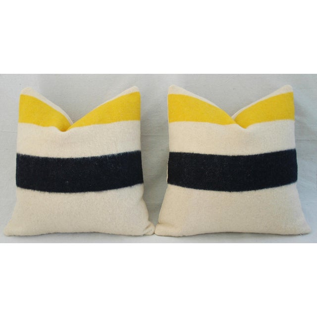 Custom Hudson s Bay Camp Blanket Pillows - A Pair Chairish