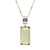 10.52 Carat Forrest Green Tourmaline Emerald Cut 18k Gold Pendant Necklace For Sale In Miami - Image 6 of 9