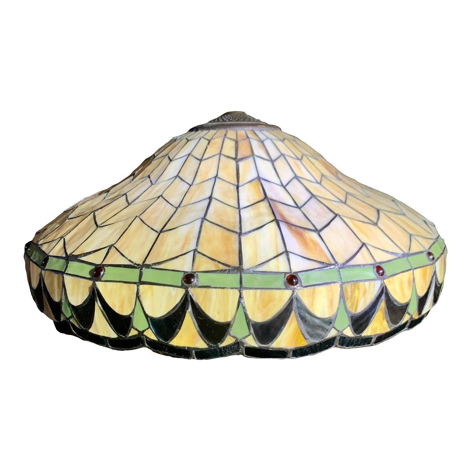 1920s Handel Leaded Glass Style Lamp Shade | Chairish