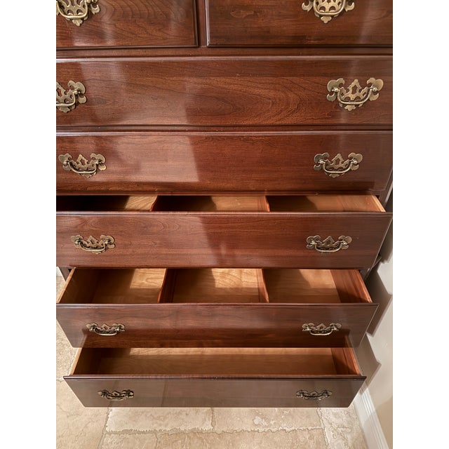 DETAILS: 40" W x 19.5" D x 55.5" H Excellent condition with original brass hardware. Located in Boynton Beach, FL
