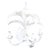 Small Faux Bamboo Leaves Chandelier For Sale