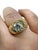 Metal 1940s Retro 2.44 Carat Three Stone Old European Cut Diamond Gypsy Set Ring, Size 7 For Sale - Image 7 of 7