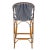 California Barstool with Arms - Navy/White For Sale - Image 10 of 12