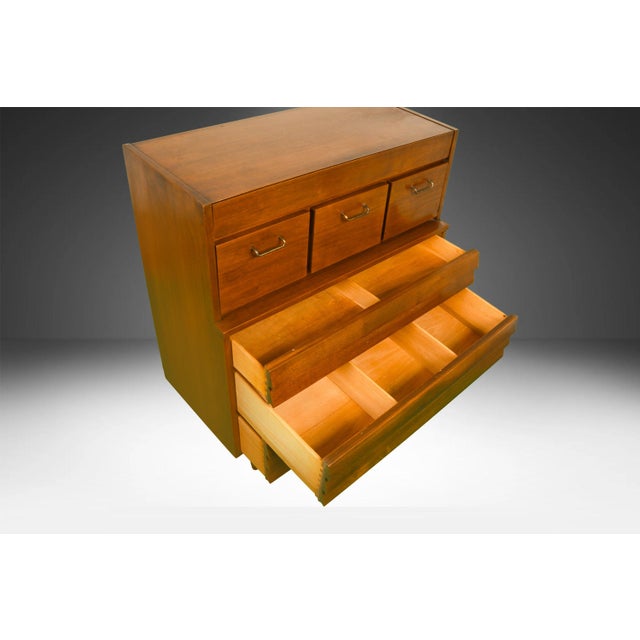American of Martinsville HighBoy Dresser Chest Mid-Century Modern For Sale - Image 13 of 16