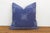 Coastal Large 24" Sq Indigo Jaipur Blockprint Linen Pillow Cover For Sale - Image 3 of 6