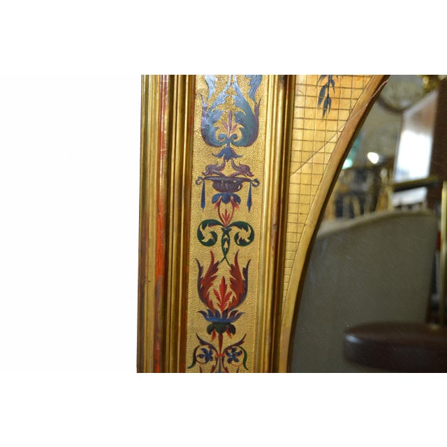 Art Deco 19th Century Giltwood Italian Wall Mirror For Sale - Image 3 of 11