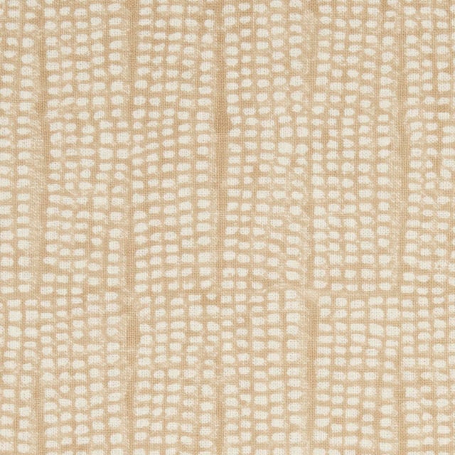 Contemporary SAMPLE - Schumacher Noland Block Print Fabric In Sand For Sale - Image 3 of 6