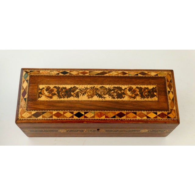 Antique English Micro Mosaic Tunbridge Box For Sale - Image 6 of 11
