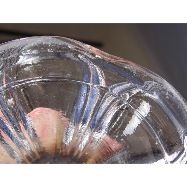 Large Antique 19th Century American Flint Glass Crystal Footed Centerpiece Fruit Bowl or Pineapple Stand For Sale - Image 12 of 12