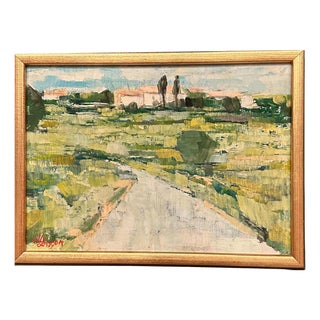 Olle Larsson, Path, 1960s, Oil on Panel, Framed For Sale