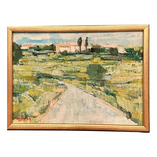 Olle Larsson, Path, 1960s, Oil on Panel, Framed For Sale