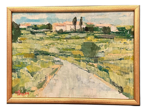 Olle Larsson, Path, 1960s, Oil on Panel, Framed