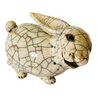 Raku Ceramic Rabbit For Sale