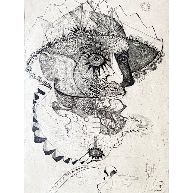 John Clemente Sirica (1937-2008) was a Washington, D.C. artist. The etching is an artist’s proof making it a one-of-a-...