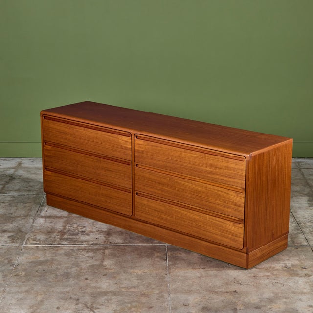 Six drawer dresser by Nils Jonsson for Tørring Møbelfabrik, c.1970, Denmark. The dresser features spacious drawers with...