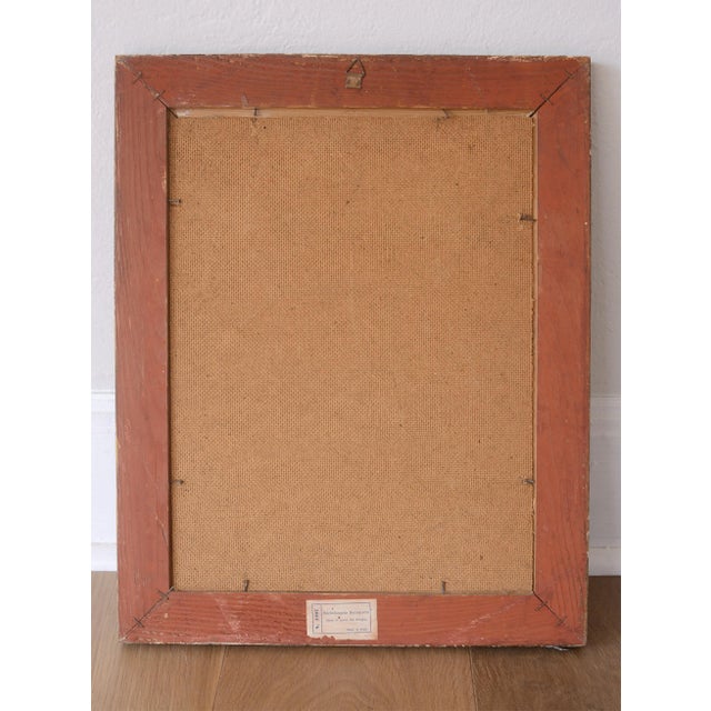 Vintage Michelangelo Creation of Adam Detail Framed Print For Sale - Image 9 of 9