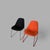 2000 - 2009 Mid-Century Stackable Egg Dining Chairs Orange and Black, Set of 4 For Sale - Image 5 of 7