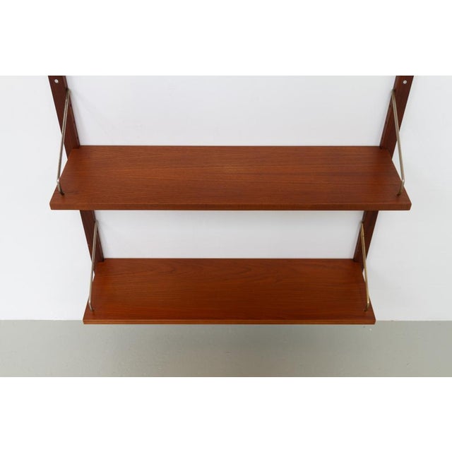 Brown Danish Modern 1-Bay Modular Teak Wall Unit by Poul Cadovius for Cado, 1960s For Sale - Image 8 of 18