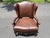 Traditional Leather Wingback Armchair For Sale - Image 11 of 12