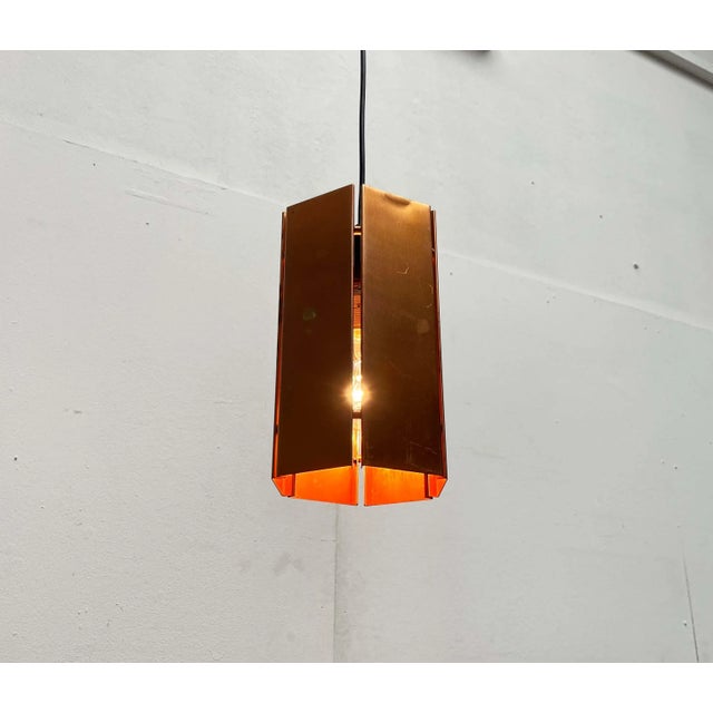 Mid-Century Modern German Copper Pendant Lamps, 1960s, Set of 3 For Sale - Image 5 of 18