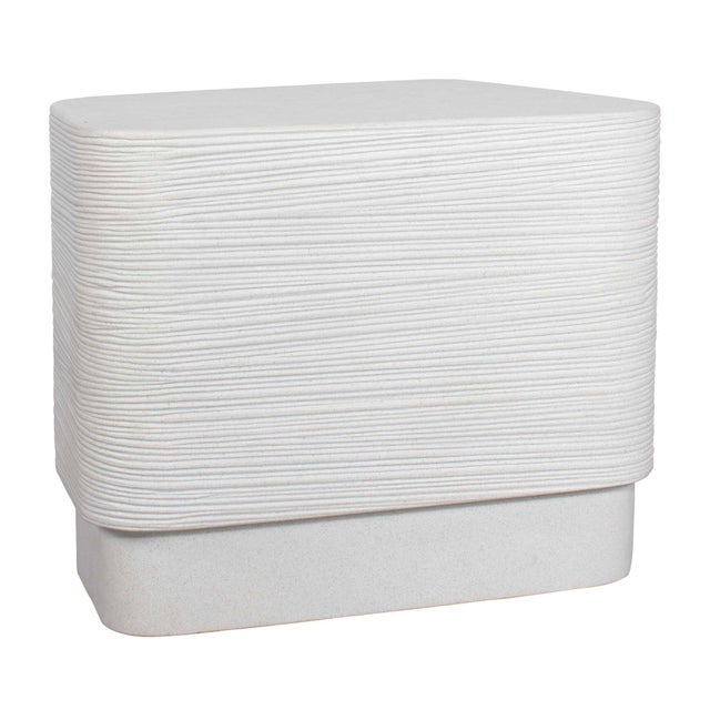 Saltwater Concrete Side Table For Sale - Image 9 of 11