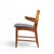 E. Knudsen for Jensen & Lykkegaard Model 48 Mid Century Danish Teak and Cane Dining Arm Chair For Sale In Chicago - Image 6 of 7