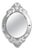 Mirror with Incised Floral Decorations, France, 19th Century For Sale