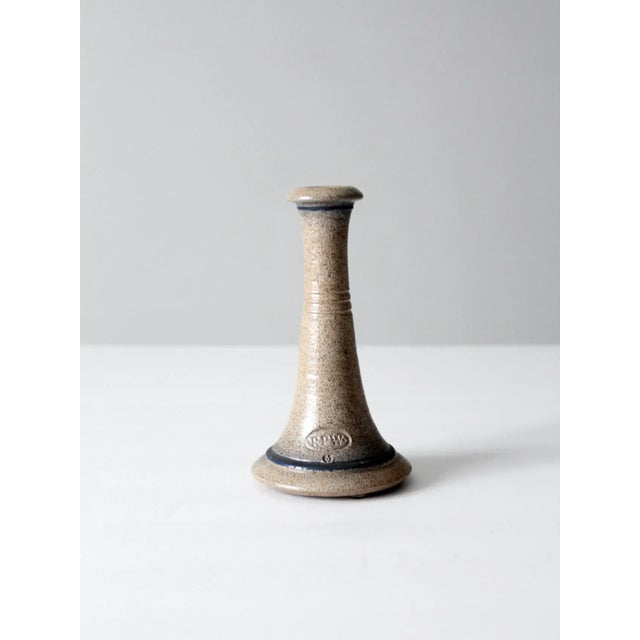 Vintage Rowe Pottery Works Candle Holder For Sale - Image 6 of 10
