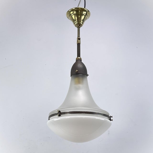 Bauhaus Luzette Lamp attributed to Peter Behrens for Siemens-Schuckert Werke, 1930s For Sale - Image 3 of 11