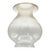 Victorian 1900s Victorian Clear Glass Oil Lamp Fluted Hurricane Shade For Sale - Image 3 of 6