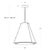 French Maid Chandelier Small, Blue and Polished Nickel For Sale - Image 9 of 10