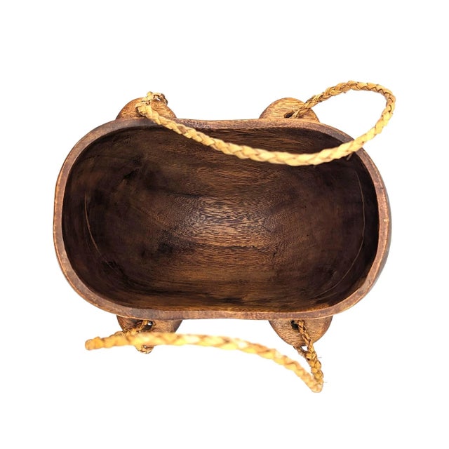 Vintage Artisan Crafted Wood Turkana Bowl From Kenya For Sale - Image 9 of 11