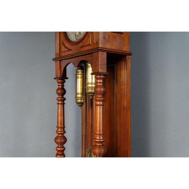 Antique Gründerzeit Grandfather Clock, Late 19th Century For Sale - Image 15 of 18