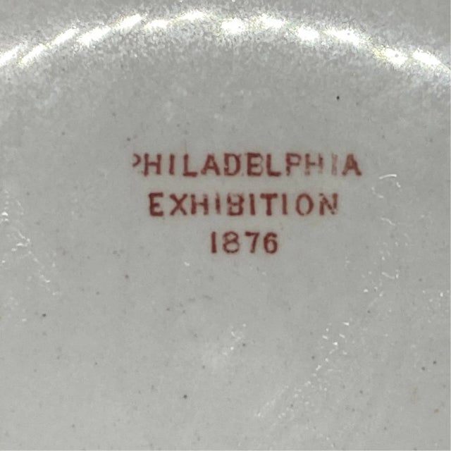 Late 19th Century 1876 Philadelphia Exhibition Porcelain Plates - a Pair For Sale - Image 5 of 8