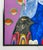 Red Monumental Mixed Media Painting by Mexican Artist Jesus Tellosa, Signed & Dated For Sale - Image 8 of 18