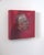 Contemporary Red Rooster by Elena Burykina | Oil on panel Portrait of a rooster with a metallic helmet. For Sale - Image 3 of 5