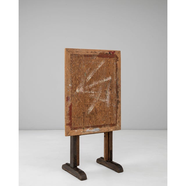 Brown 20th Century French Wooden Artist's Easel with Adjustable Tilt For Sale - Image 8 of 18