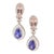 Natural morgenite 4.38cts &tanzanite6.87cts&diamond 1.89cts earring in 18k gold For Sale - Image 18 of 18