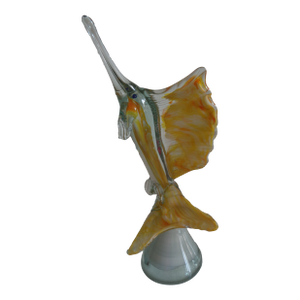 1970s Hand Blown Murano Glass Swordfish