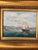 Framed Coastal Harbor Oil Painting For Sale In Baltimore - Image 6 of 6