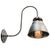 Mercury mirror glass sconce, wall lamp with zeiss ikon glass nickel glass holder and wall plate with mirror glass shade...