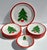 Late 20th Century Set 12 Pfaltzgraff Marimekko Oy Christmas Tree Red Band Design Dinnerware Late 20th Century For Sale - Image 5 of 16