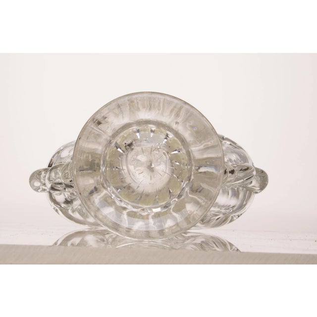 Venetian Crystal Murano Glass Vase by Ercole Barovier for Barovier & Toso, 1930s For Sale - Image 8 of 11