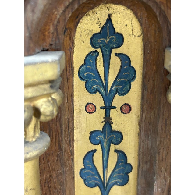 19th Century Neo-Gothic Gilt Architectural Altar Fragment 46in Tall For Sale In Los Angeles - Image 6 of 10