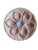 Pink Vintage Hand-Painted Ceramic Oyster Serving Platter Pink Oyster Plate With Center Sauce Well Coastal Cottage Entertaining For Sale - Image 8 of 9